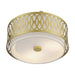 Livex Lighting - 53432-33 - Three Light Semi-Flush Mount - Vistaview - Soft Gold