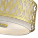 Livex Lighting - 53432-33 - Three Light Semi-Flush Mount - Vistaview - Soft Gold