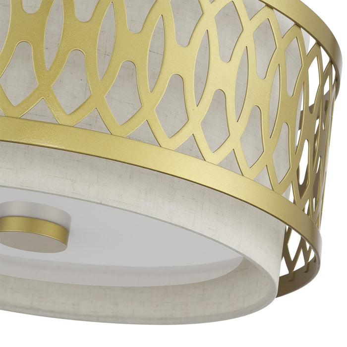 Livex Lighting - 53432-33 - Three Light Semi-Flush Mount - Vistaview - Soft Gold