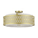 Livex Lighting - 53433-33 - Four Light Semi-Flush Mount - Vistaview - Soft Gold