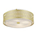 Livex Lighting - 53433-33 - Four Light Semi-Flush Mount - Vistaview - Soft Gold