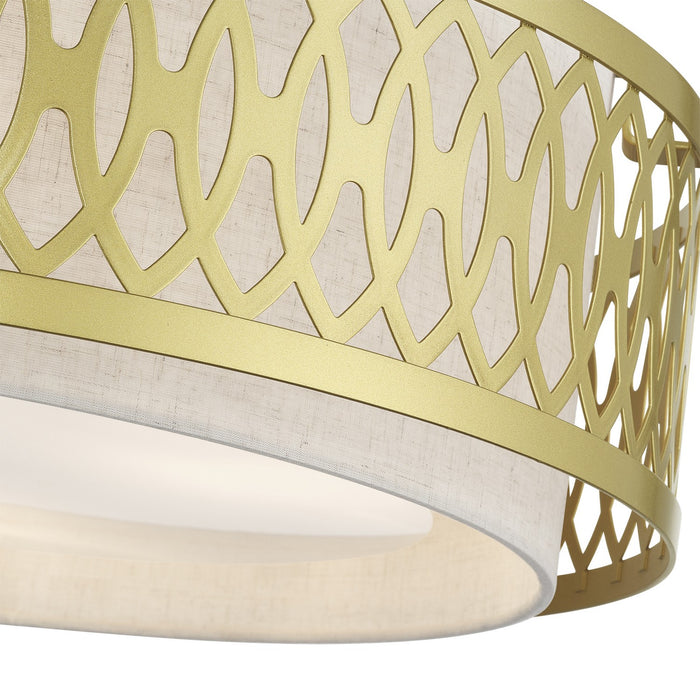 Livex Lighting - 53433-33 - Four Light Semi-Flush Mount - Vistaview - Soft Gold