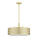 Livex Lighting - 53434-33 - Four Light Pendant Chandelier - Vistaview - Soft Gold