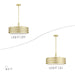 Livex Lighting - 53434-33 - Four Light Pendant Chandelier - Vistaview - Soft Gold