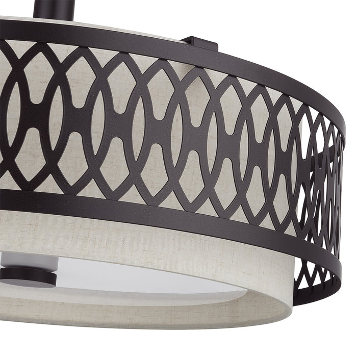 Livex Lighting - 53434-92 - Four Light Pendant Chandelier - Vistaview - English Bronze