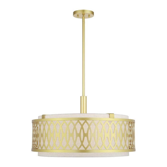 Livex Lighting - 53435-33 - Five Light Pendant Chandelier - Vistaview - Soft Gold