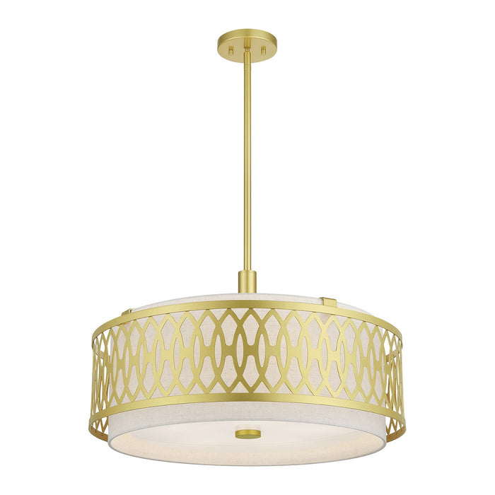 Livex Lighting - 53435-33 - Five Light Pendant Chandelier - Vistaview - Soft Gold