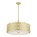 Livex Lighting - 53435-33 - Five Light Pendant Chandelier - Vistaview - Soft Gold