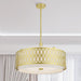 Livex Lighting - 53435-33 - Five Light Pendant Chandelier - Vistaview - Soft Gold