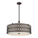 Livex Lighting - 53435-92 - Five Light Pendant Chandelier - Vistaview - English Bronze