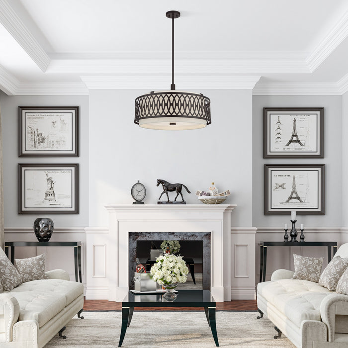 Livex Lighting - 53435-92 - Five Light Pendant Chandelier - Vistaview - English Bronze