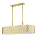 Livex Lighting - 53437-33 - Six Light Linear Chandelier - Vistaview - Soft Gold