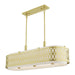 Livex Lighting - 53437-33 - Six Light Linear Chandelier - Vistaview - Soft Gold