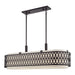 Livex Lighting - 53437-92 - Six Light Linear Chandelier - Vistaview - English Bronze