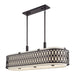 Livex Lighting - 53437-92 - Six Light Linear Chandelier - Vistaview - English Bronze