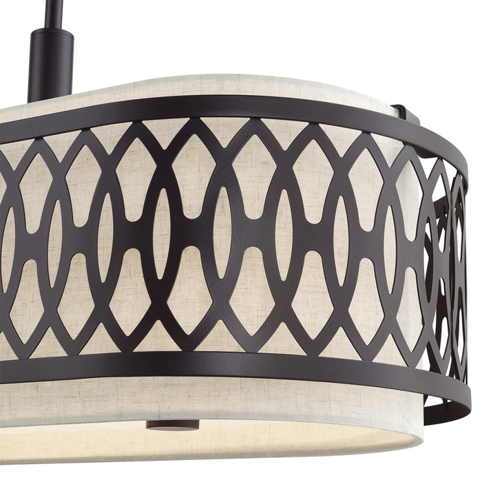 Livex Lighting - 53437-92 - Six Light Linear Chandelier - Vistaview - English Bronze