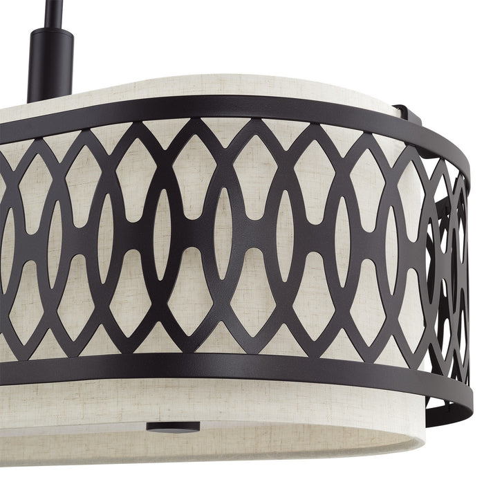 Livex Lighting - 53437-92 - Six Light Linear Chandelier - Vistaview - English Bronze