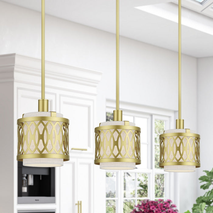 Livex Lighting - 53439-33 - One Light Mini Pendant - Vistaview - Soft Gold