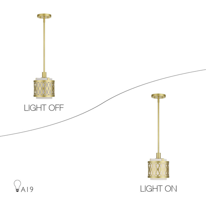 Livex Lighting - 53439-33 - One Light Mini Pendant - Vistaview - Soft Gold