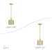 Livex Lighting - 53439-33 - One Light Mini Pendant - Vistaview - Soft Gold