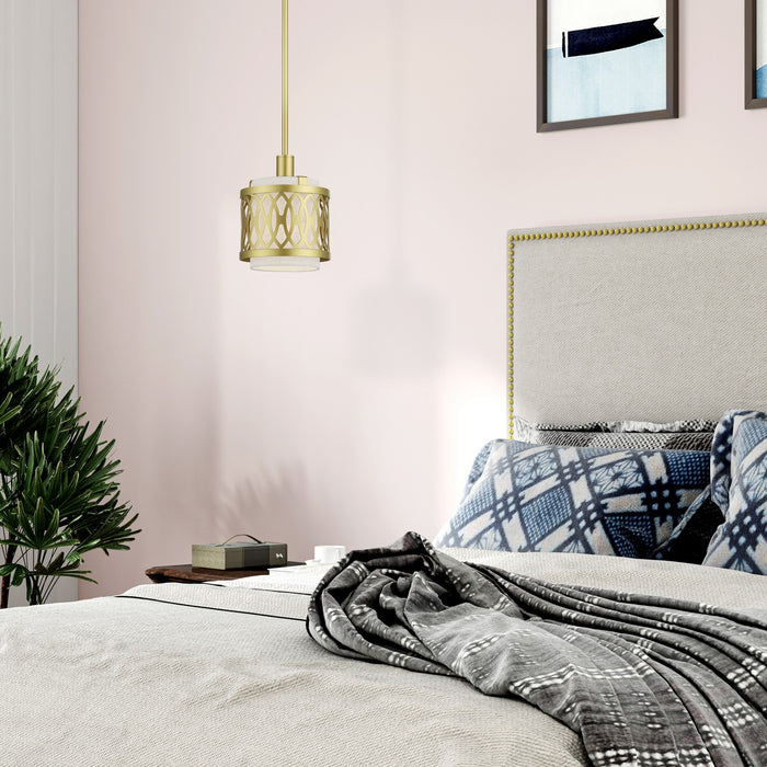 Livex Lighting - 53439-33 - One Light Mini Pendant - Vistaview - Soft Gold