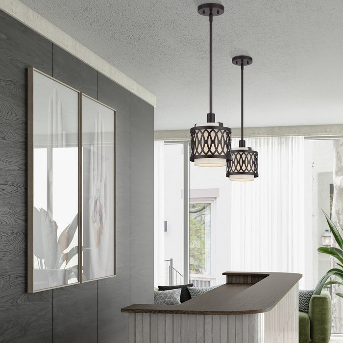 Livex Lighting - 53439-92 - One Light Mini Pendant - Vistaview - English Bronze