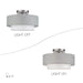 Livex Lighting - 60013-91 - Three Light Semi-Flush Mount - Brookmeade - Brushed Nickel