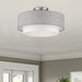 Livex Lighting - 60014-91 - Three Light Semi-Flush Mount - Brookmeade - Brushed Nickel