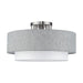 Livex Lighting - 60014-91 - Three Light Semi-Flush Mount - Brookmeade - Brushed Nickel