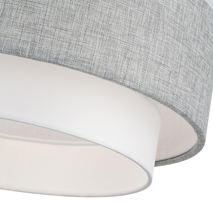 Livex Lighting - 60014-91 - Three Light Semi-Flush Mount - Brookmeade - Brushed Nickel