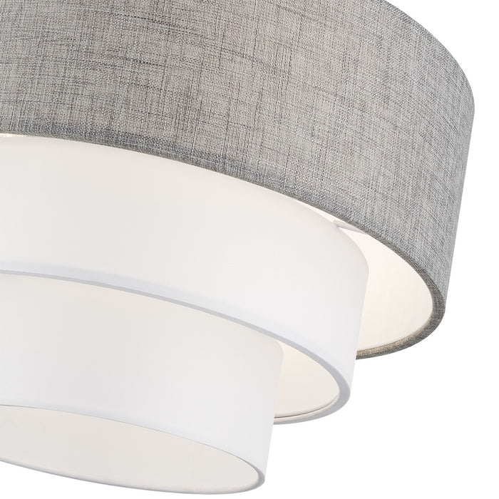 Livex Lighting - 60015-91 - Three Light Pendant Chandelier - Brookmeade - Brushed Nickel
