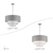 Livex Lighting - 60016-91 - Four Light Pendant Chandelier - Brookmeade - Brushed Nickel