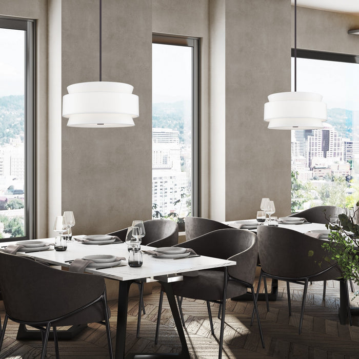 Livex Lighting - 60023-07 - Four Light Pendant Chandelier - Fontana - Bronze