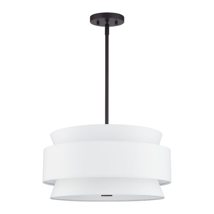 Livex Lighting - 60023-07 - Four Light Pendant Chandelier - Fontana - Bronze