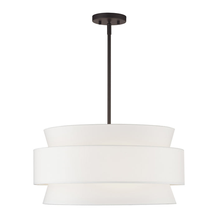 Livex Lighting - 60025-07 - Five Light Pendant Chandelier - Fontana - Bronze