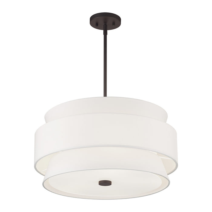 Livex Lighting - 60025-07 - Five Light Pendant Chandelier - Fontana - Bronze