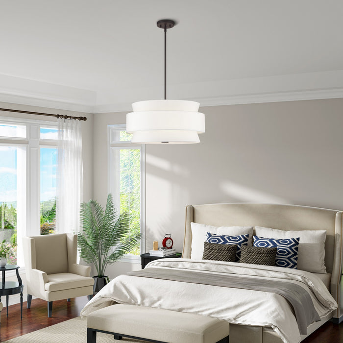 Livex Lighting - 60025-07 - Five Light Pendant Chandelier - Fontana - Bronze