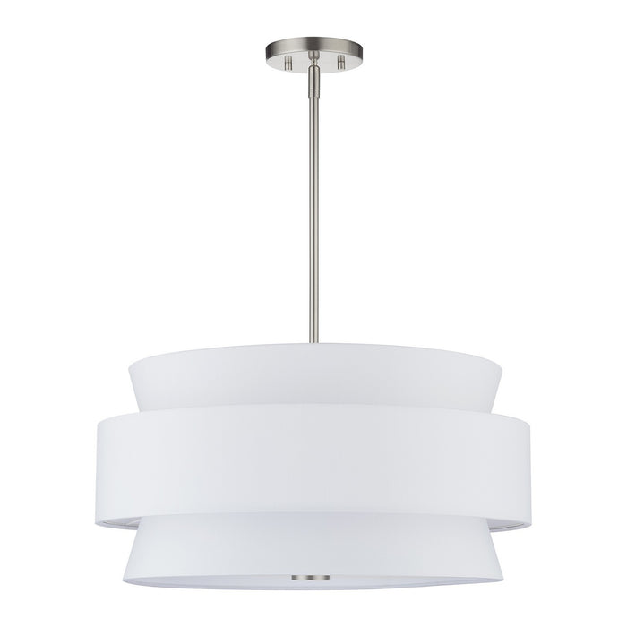 Livex Lighting - 60025-91 - Five Light Pendant Chandelier - Fontana - Brushed Nickel