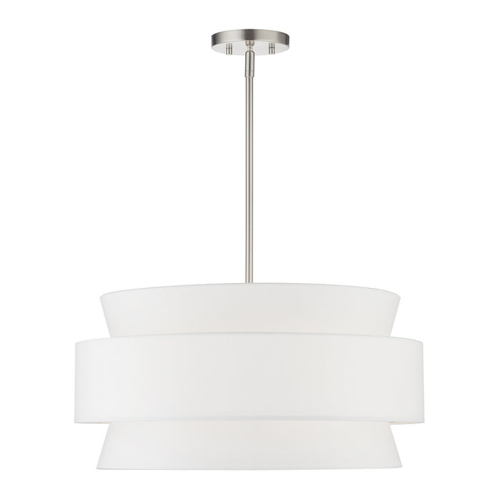 Livex Lighting - 60025-91 - Five Light Pendant Chandelier - Fontana - Brushed Nickel