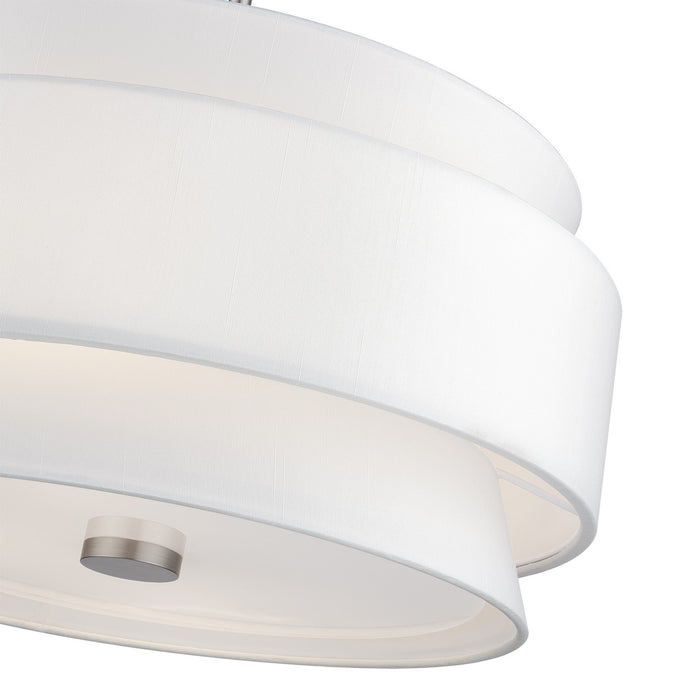 Livex Lighting - 60025-91 - Five Light Pendant Chandelier - Fontana - Brushed Nickel