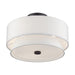 Livex Lighting - 60026-07 - Three Light Semi-Flush Mount - Fontana - Bronze