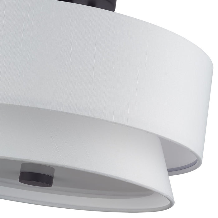 Livex Lighting - 60026-07 - Three Light Semi-Flush Mount - Fontana - Bronze