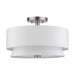 Livex Lighting - 60026-91 - Three Light Semi-Flush Mount - Fontana - Brushed Nickel