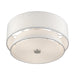Livex Lighting - 60026-91 - Three Light Semi-Flush Mount - Fontana - Brushed Nickel
