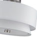 Livex Lighting - 60026-91 - Three Light Semi-Flush Mount - Fontana - Brushed Nickel