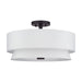 Livex Lighting - 60027-07 - Four Light Semi-Flush Mount - Fontana - Bronze