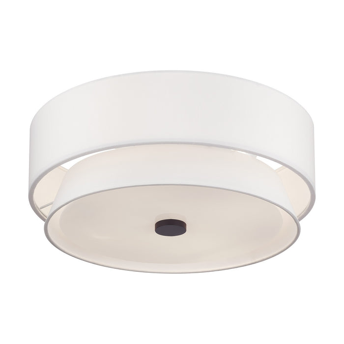 Livex Lighting - 60027-07 - Four Light Semi-Flush Mount - Fontana - Bronze