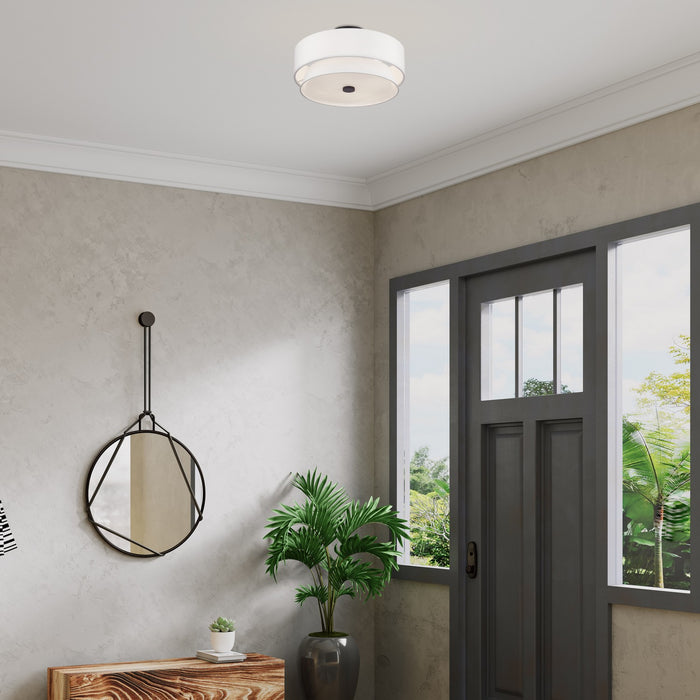 Livex Lighting - 60027-07 - Four Light Semi-Flush Mount - Fontana - Bronze