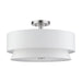 Livex Lighting - 60027-91 - Four Light Semi-Flush Mount - Fontana - Brushed Nickel