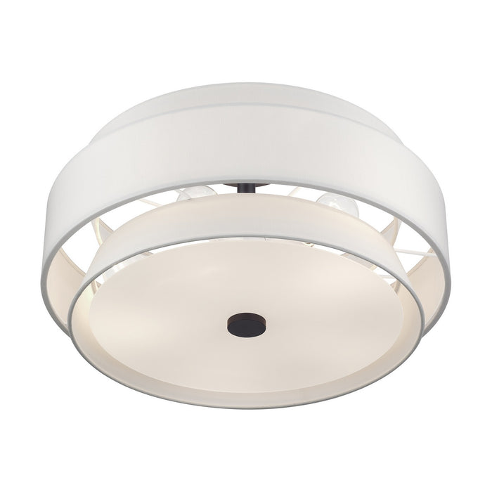 Livex Lighting - 60028-07 - Five Light Semi-Flush Mount - Fontana - Bronze